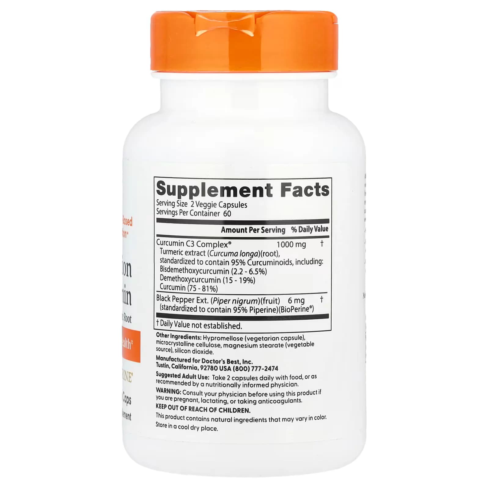 Doctor's Best High Absorption Curcumin Veggie Caps Price in Pakistan