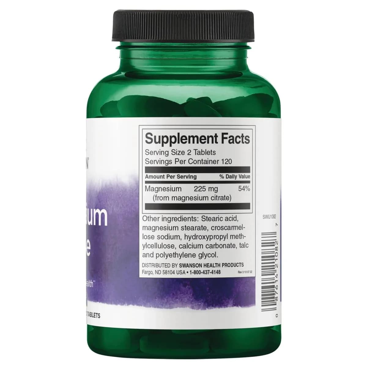 Swanson Magnesium Citrate 112.5mg 240 Tablets Price In  Pakistan