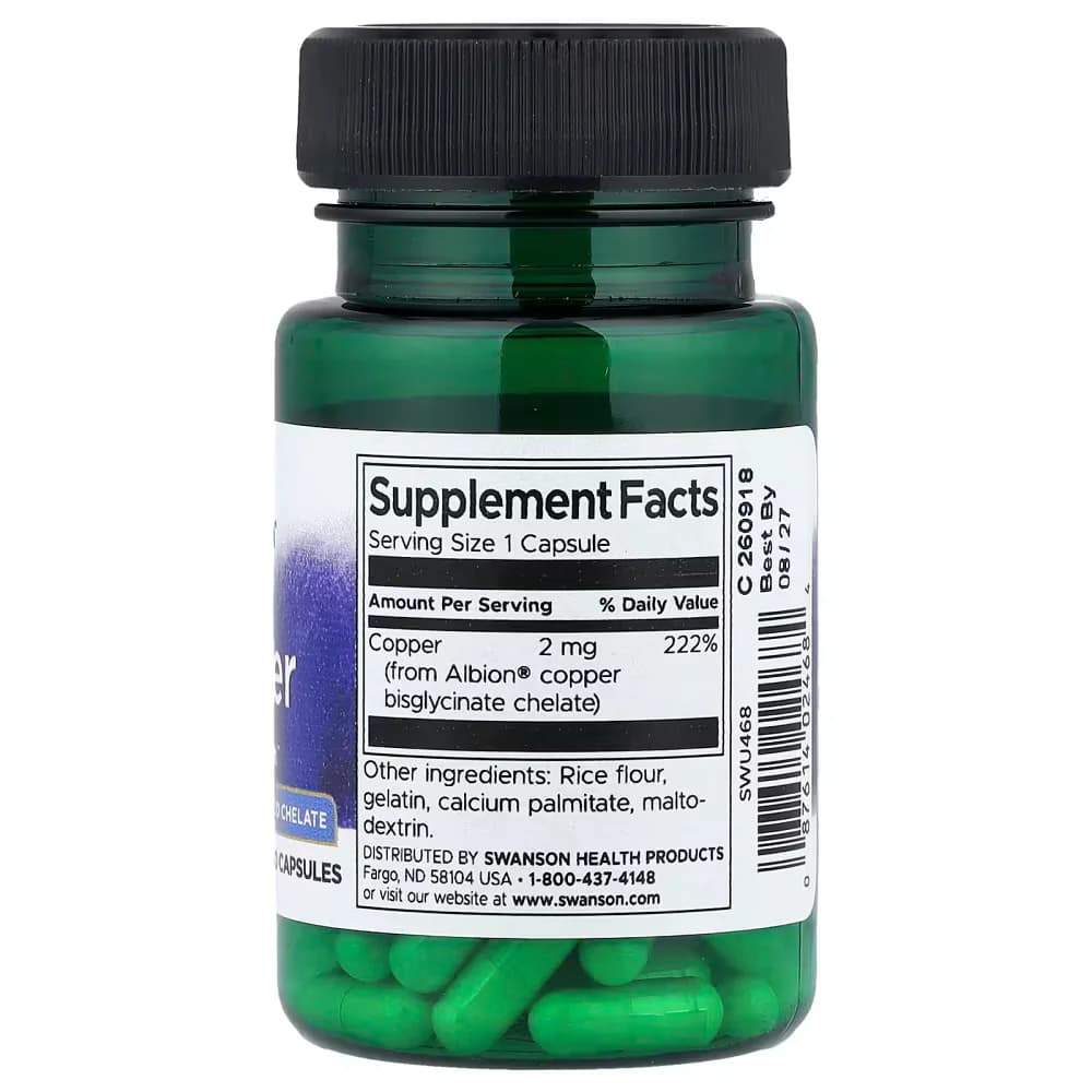 Swanson Albion Copper 2mg 300 Tablets Price In  Pakistan