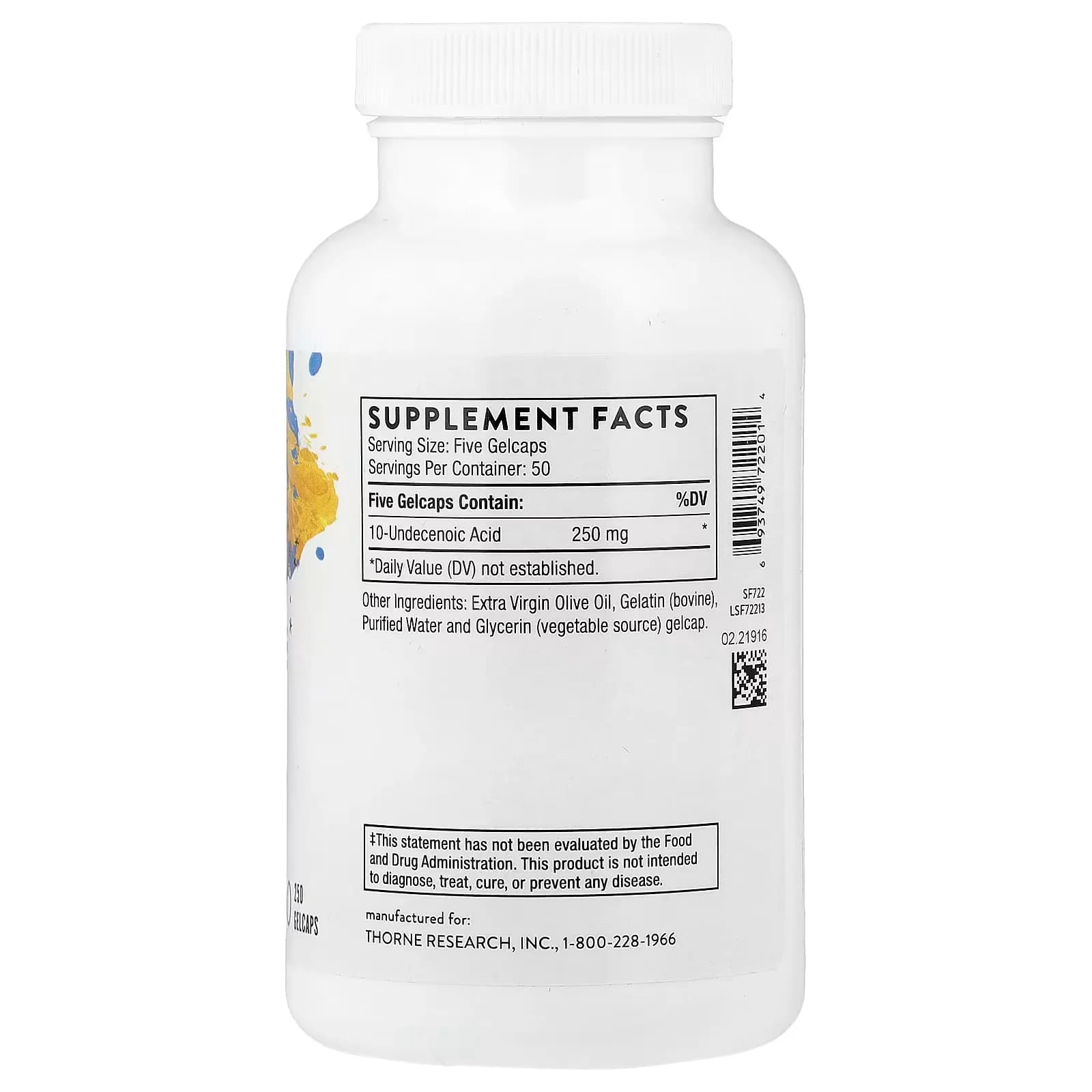 Original Thorne Undecylenic Acid Gelcaps Price in Pakistan