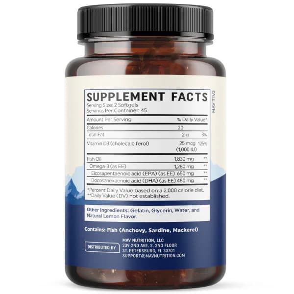 Buy MAV Nutrition EPA Ultra 1105mg 60 Softgels Price In Pakistan