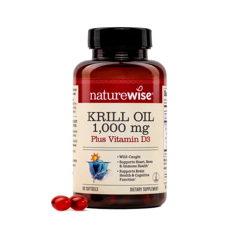 NatureWise Krill Oil 1000mg Plus Vitamin D3 Softgels Price in Pkistan