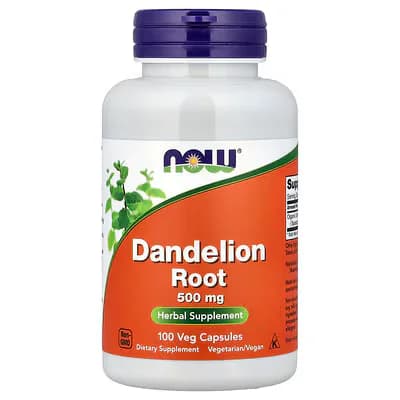NOW Foods Dandelion Root 500mg 100 Veg Capsules