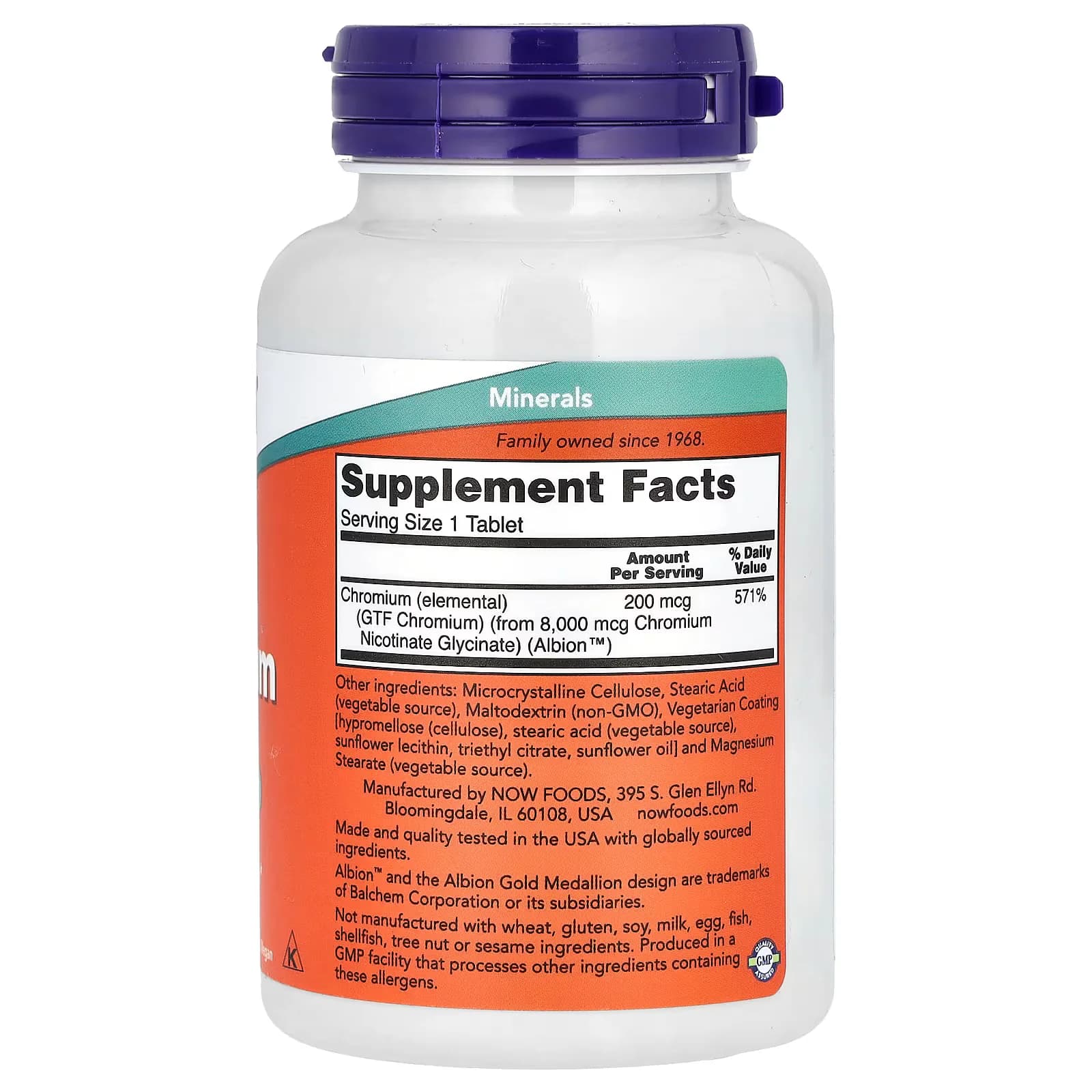 Organic NOW Foods, GTF Chromium 200mcg Tablets Price in Pakistan