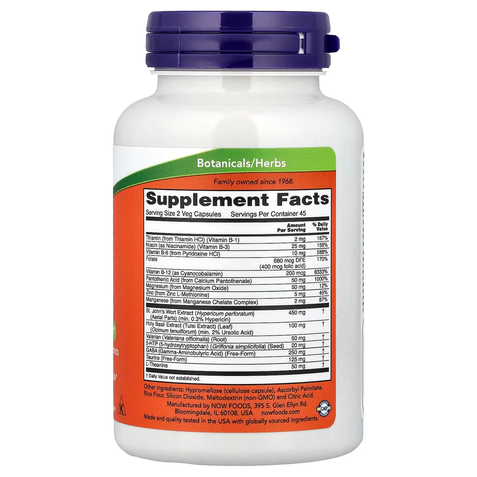 NOW Foods Mood Support with St. John's Wort Veg Capsules in Pakistan