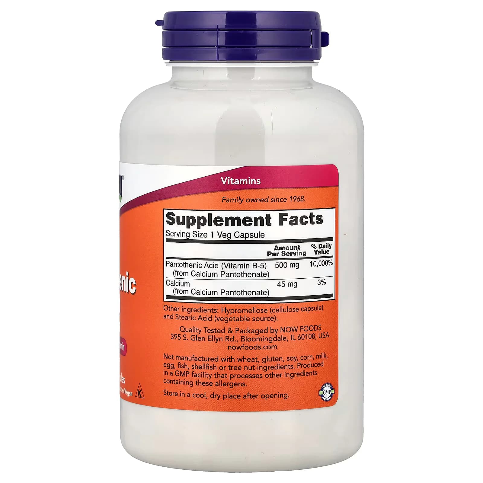 NOW Foods Pantothenic Acid Veg Capsules Price in Pakistan