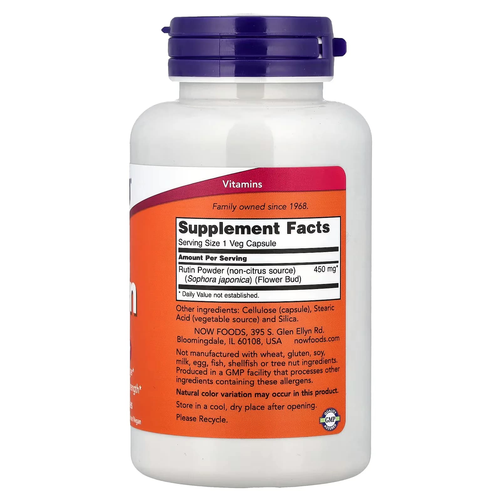 Truested NOW Foods Rutin 450mg 100 Veg Capsules Price in Pakistan