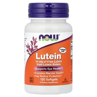 NOW Foods Lutein 10mg Softgels