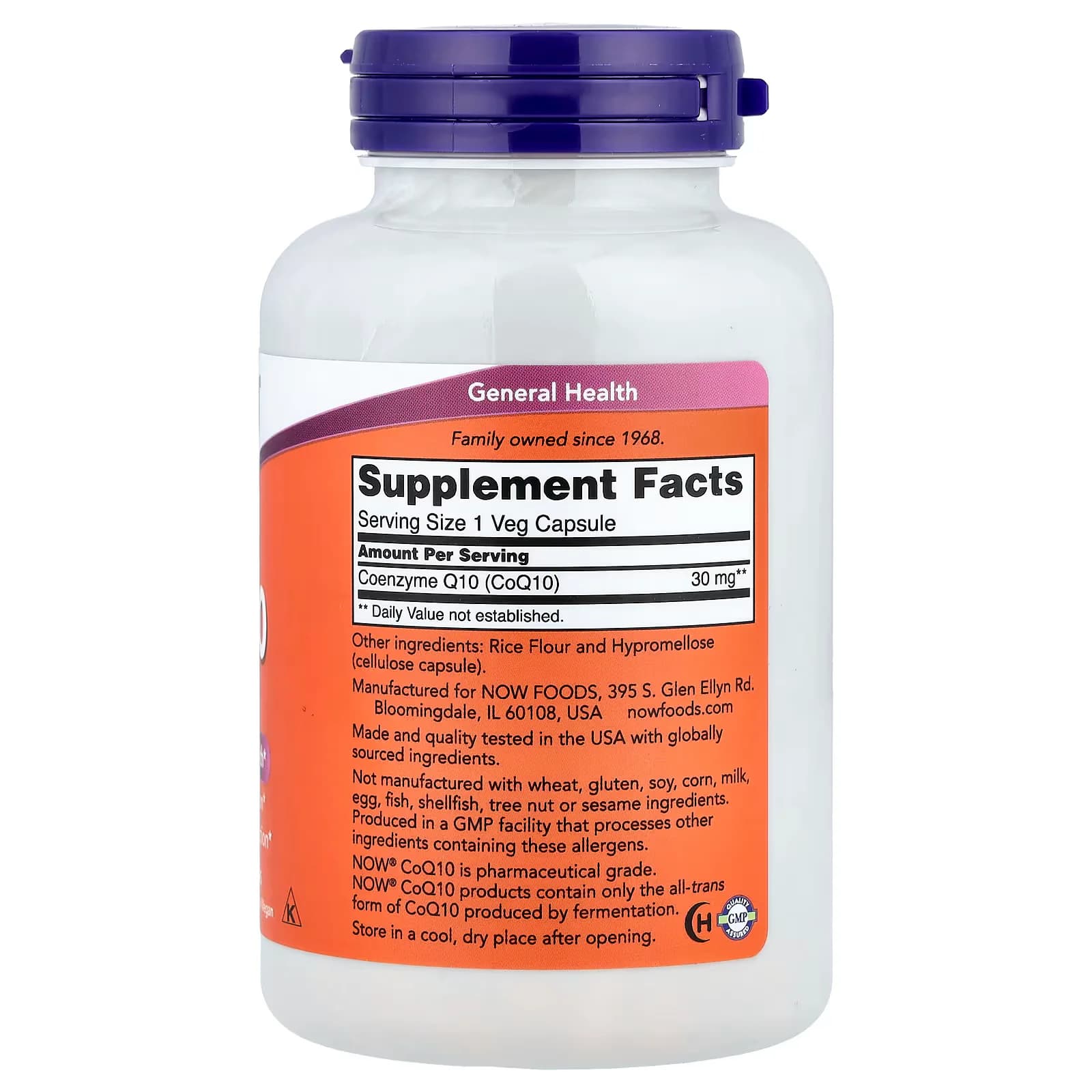 Organic NOW Foods CoQ10 30mg Veg Capsules Price in Pakistan