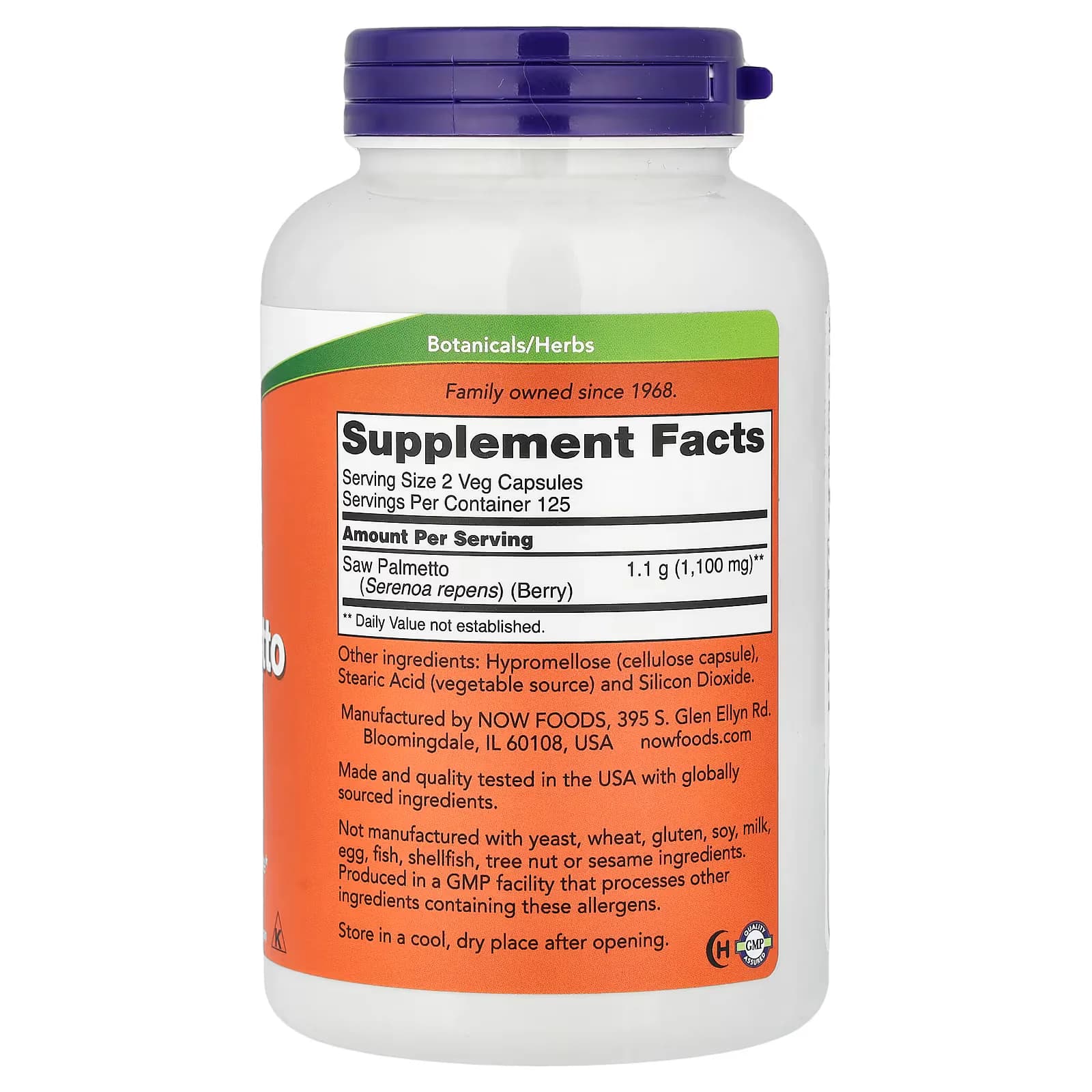 NOW Foods Saw Palmetto Berries 550mg Veg Capsules Price in Pakistan