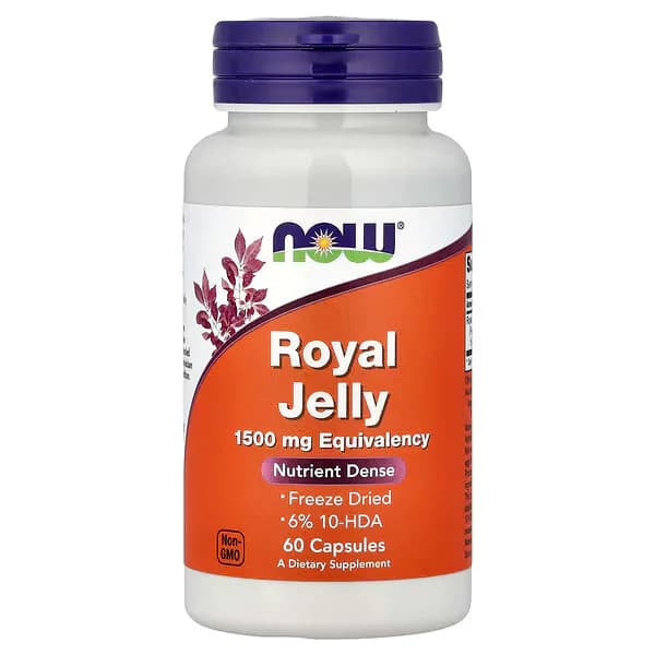 NOW Foods Royal Jelly 500mg 60 Capsules