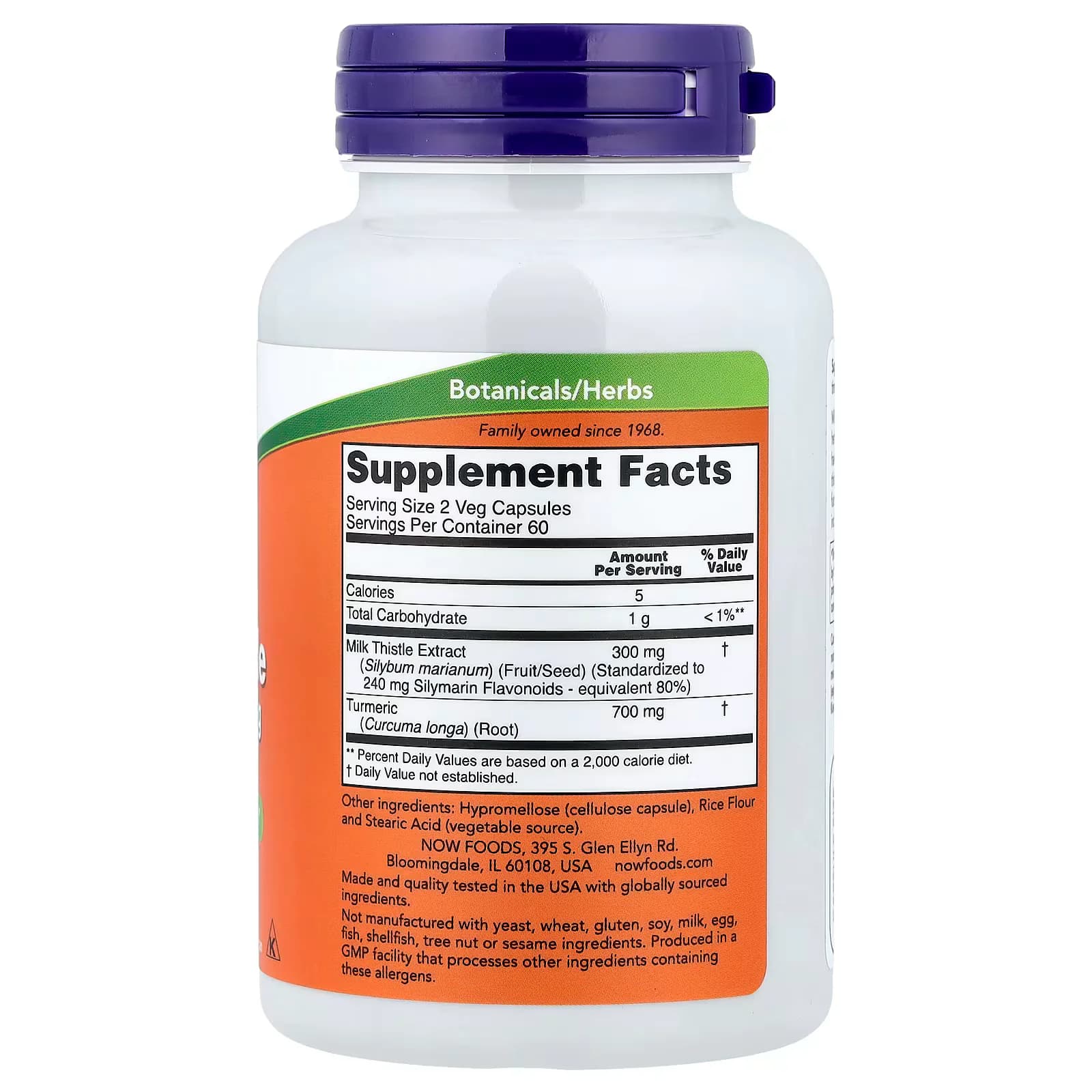 NOW Foods Milk Thistle with Turmeric Veg Capsules Price in Pakistan