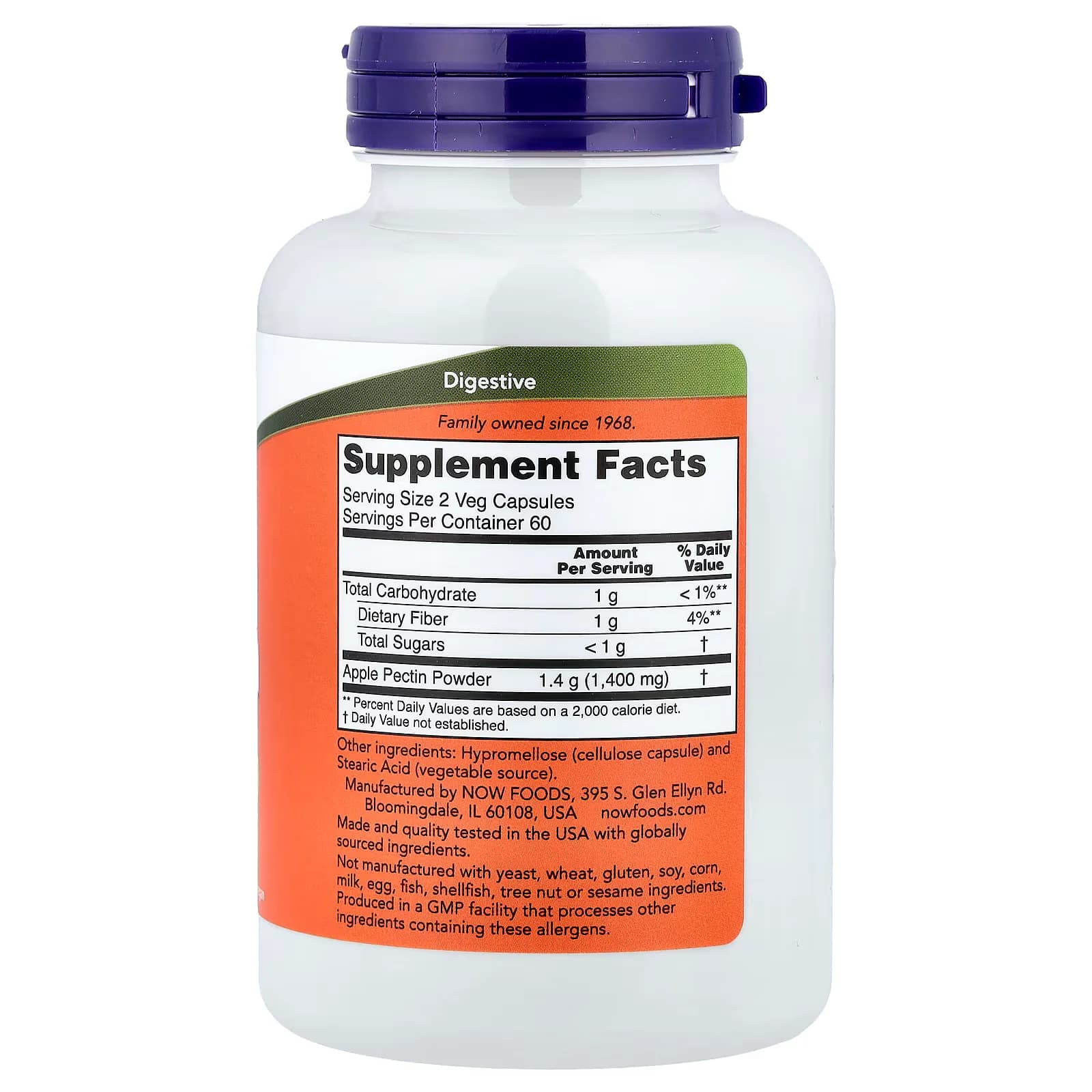 NOW Foods Apple Pectin 0.7 g 120 Veg Capsules Price in Pakistan