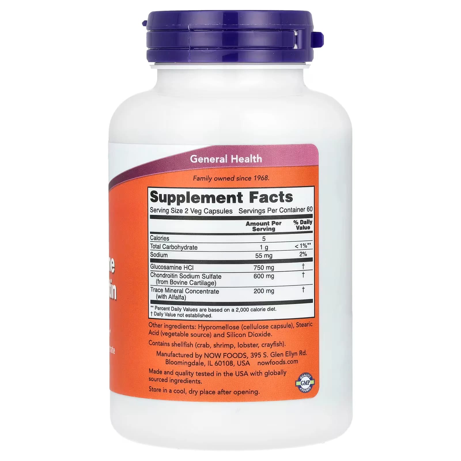 NOW Foods Glucosamine Chondroitin 120 Veg Capsules Pakistan