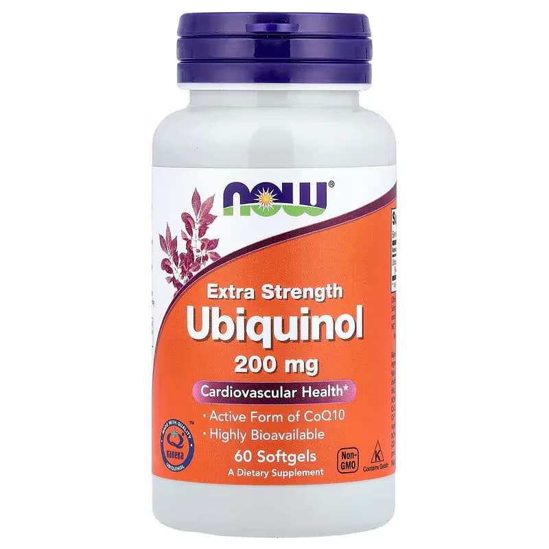 NOW Foods Ubiquinol 200mg 60 Softgels