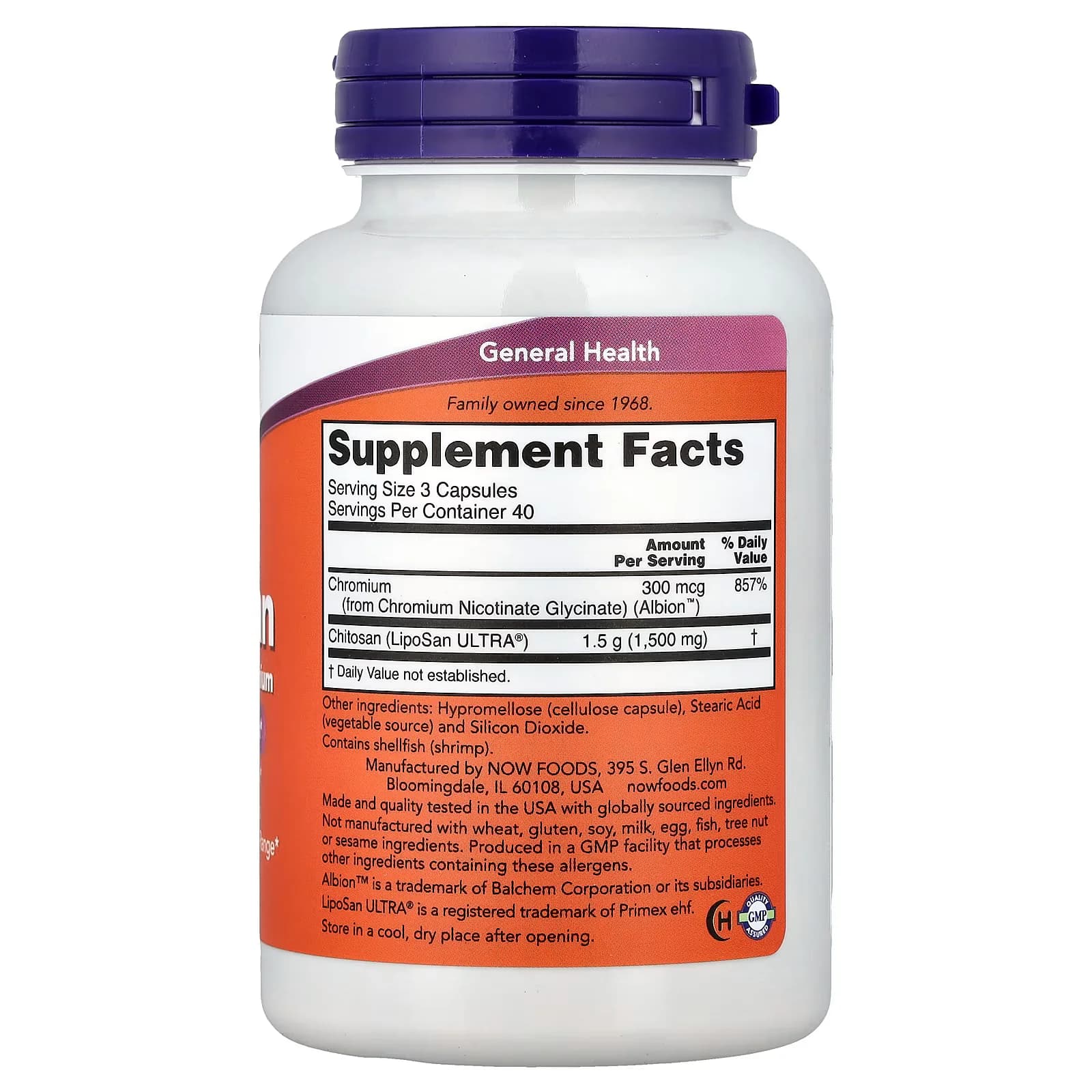 Organic NOW Chitosan Plus Chromium Capsules Price in Pakistan