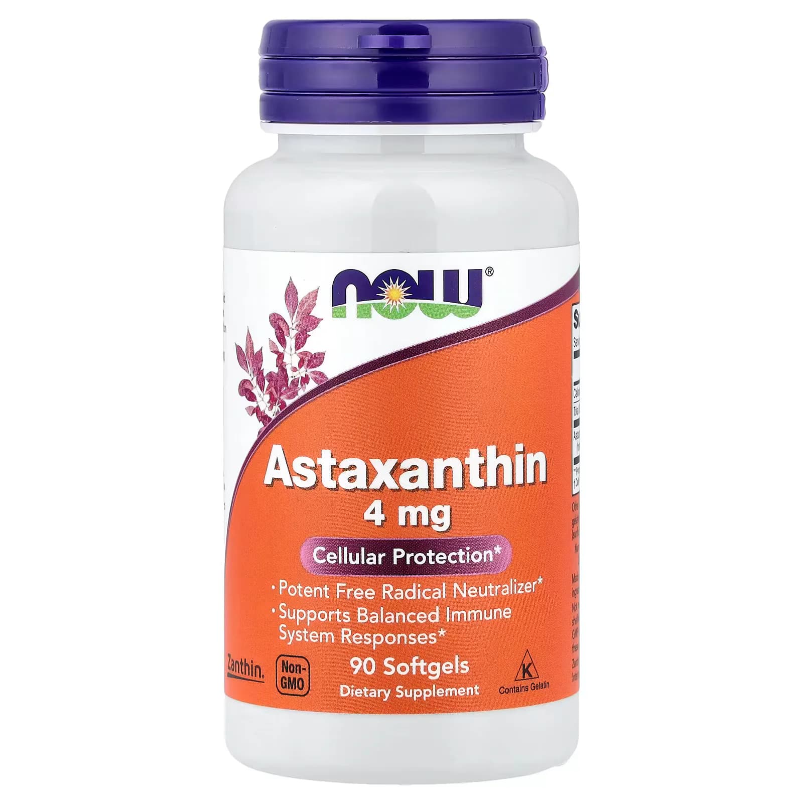 NOW Foods Astaxanthin 4mg 90Softgels