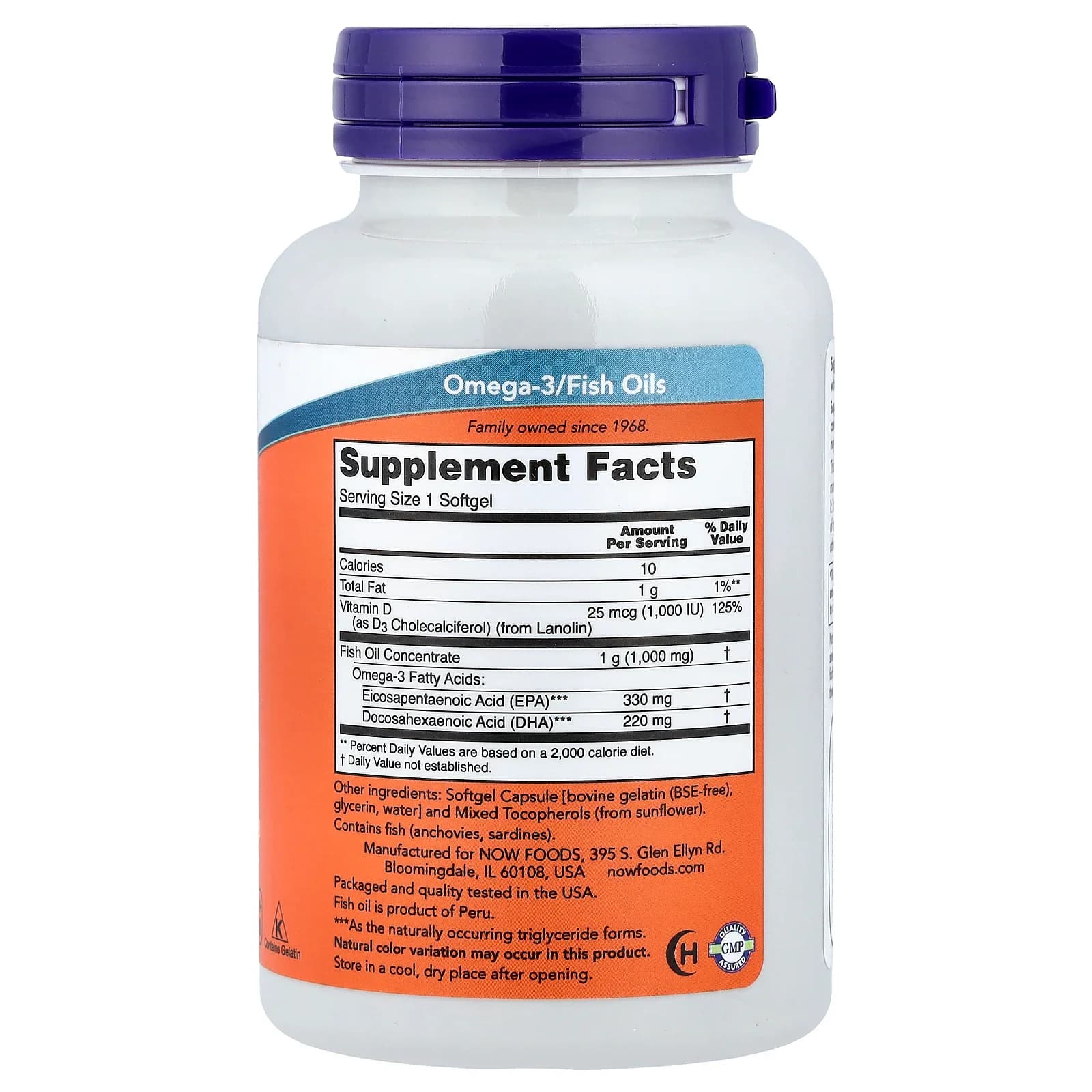 NOW Foods Tri-3D Omega Fish Oil 90 Softgels Pakistan | Herbal Mart.
