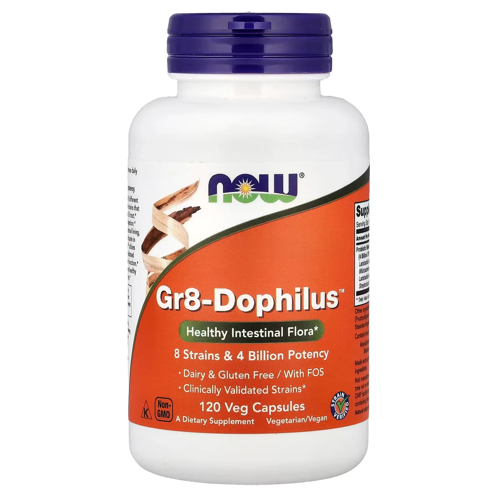NOW Foods Gr8-Dophilus Veg Capsules