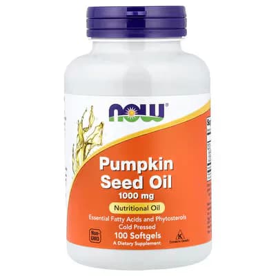 NOW Foods Pumpkin Seed Oil Softgels (1000 mg per Softgel)