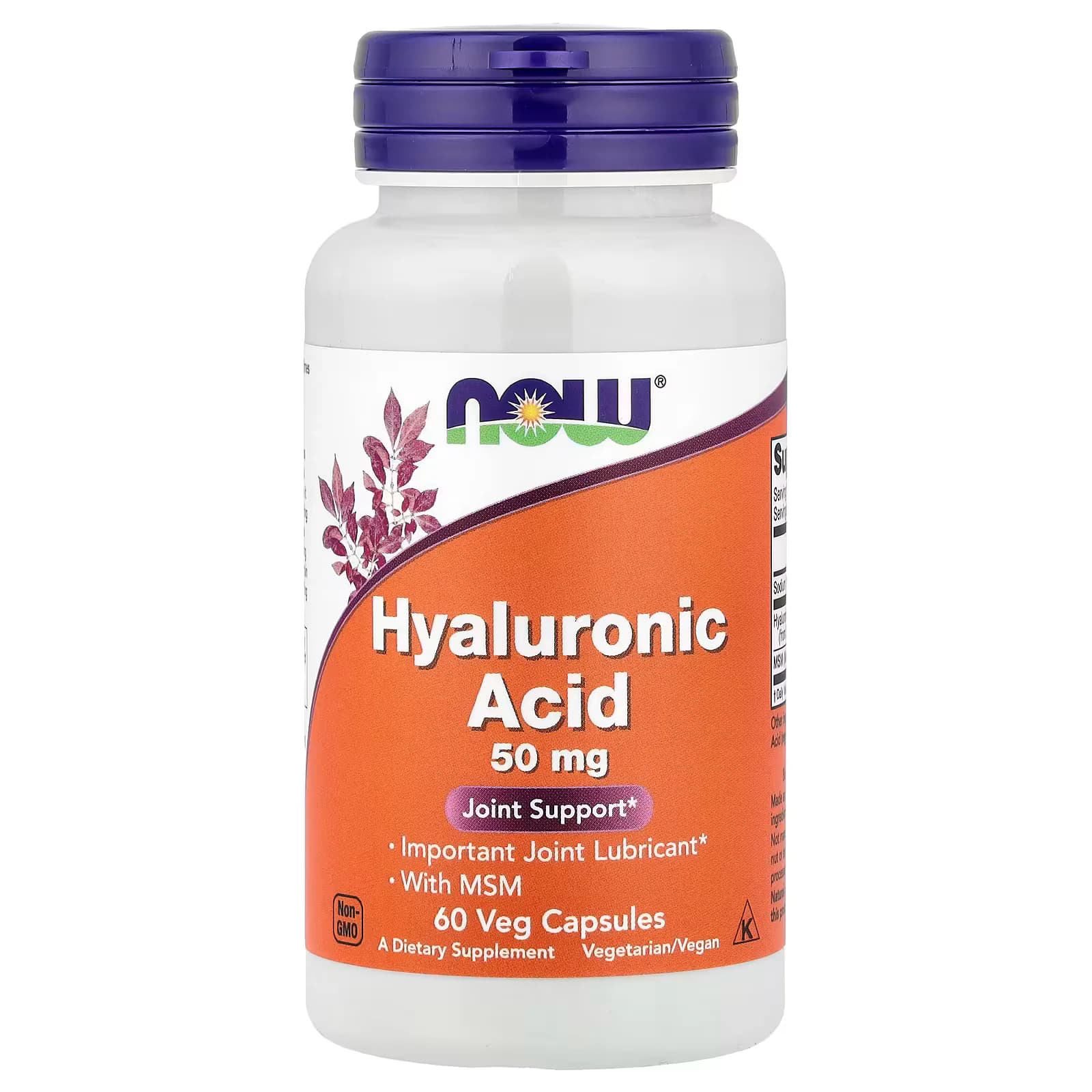 NOW Foods Hyaluronic Acid With MSM Veg Capsules