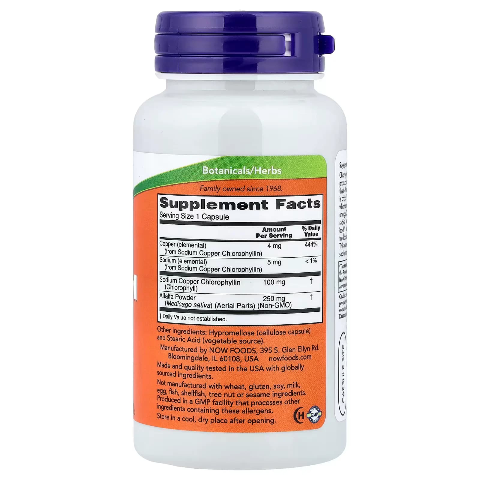 NOW Foods Chlorophyll 90 Capsules