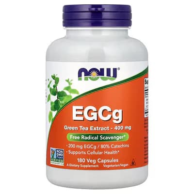 NOW Foods EGCg Green Tea Extract 400mg Veg Capsules