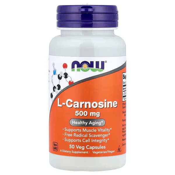 NOW Foods L-Carnosine 500mg Veg Capsules