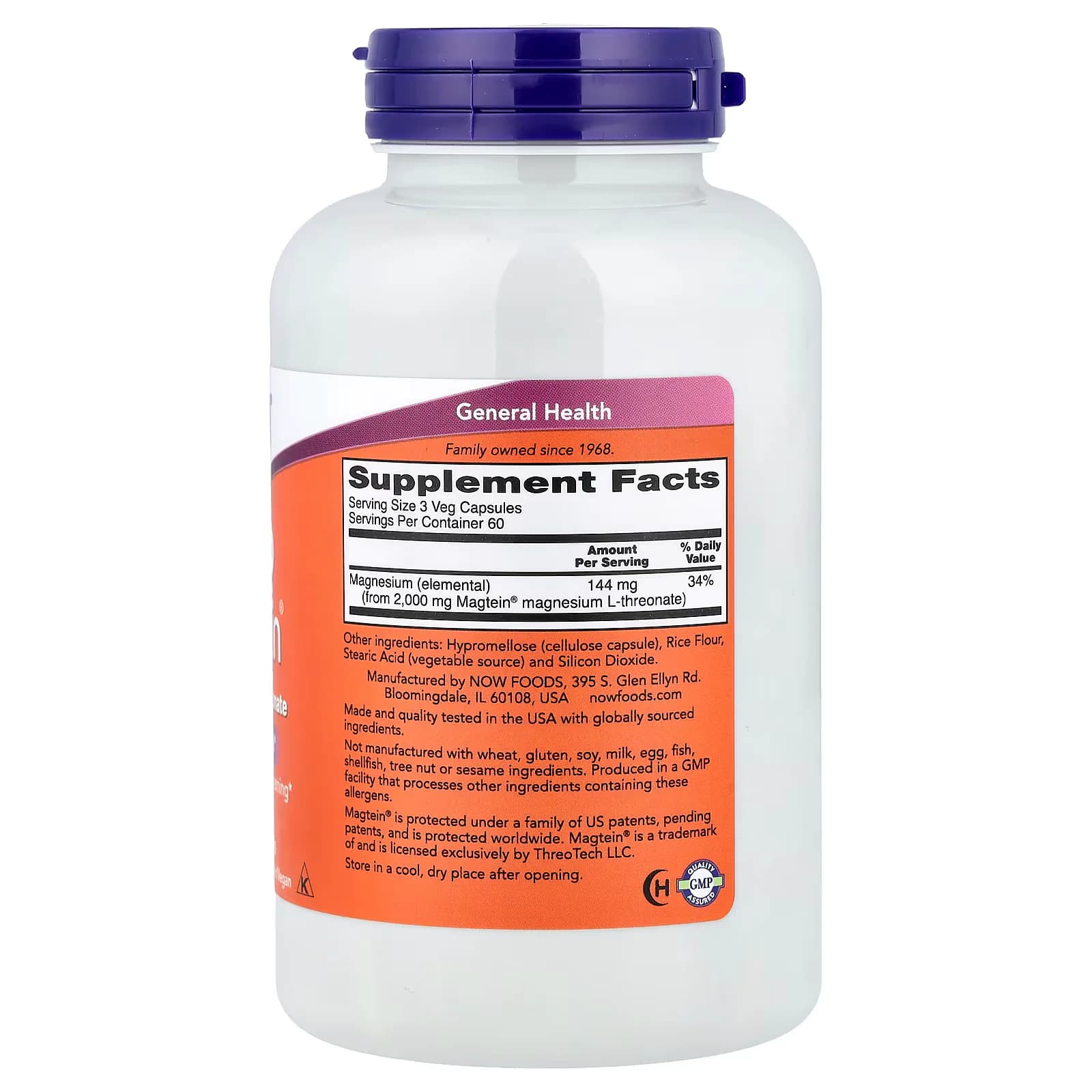 NOW Foods Magtein Magnesium L-Threonate Veg Capsules Pakistan
