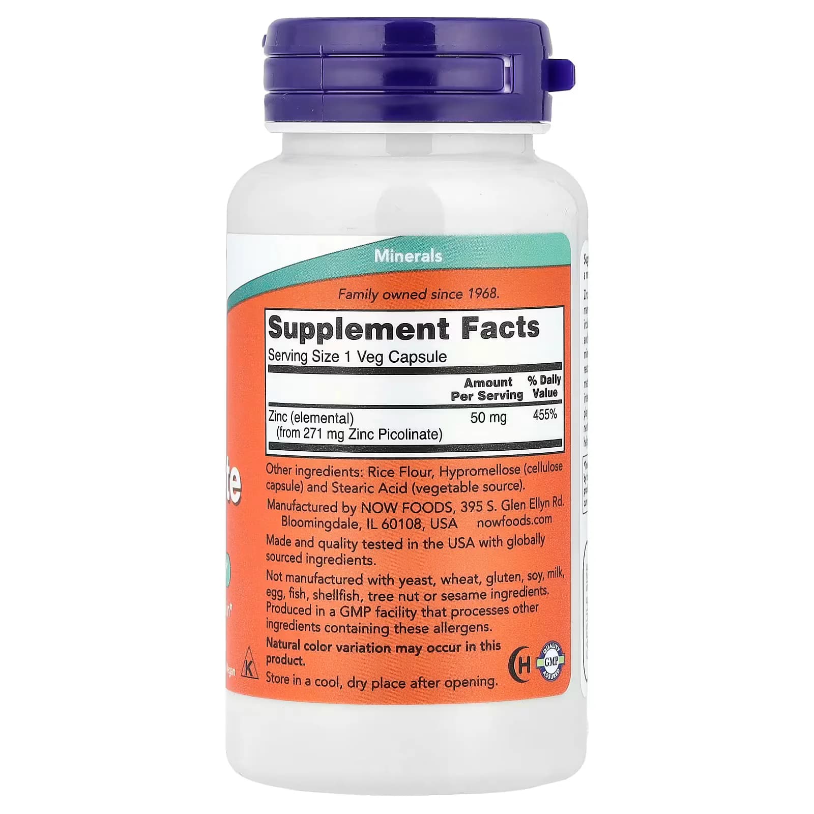 Advanced NOW Zinc Picolinate Veg Capsules Price in Pakistan