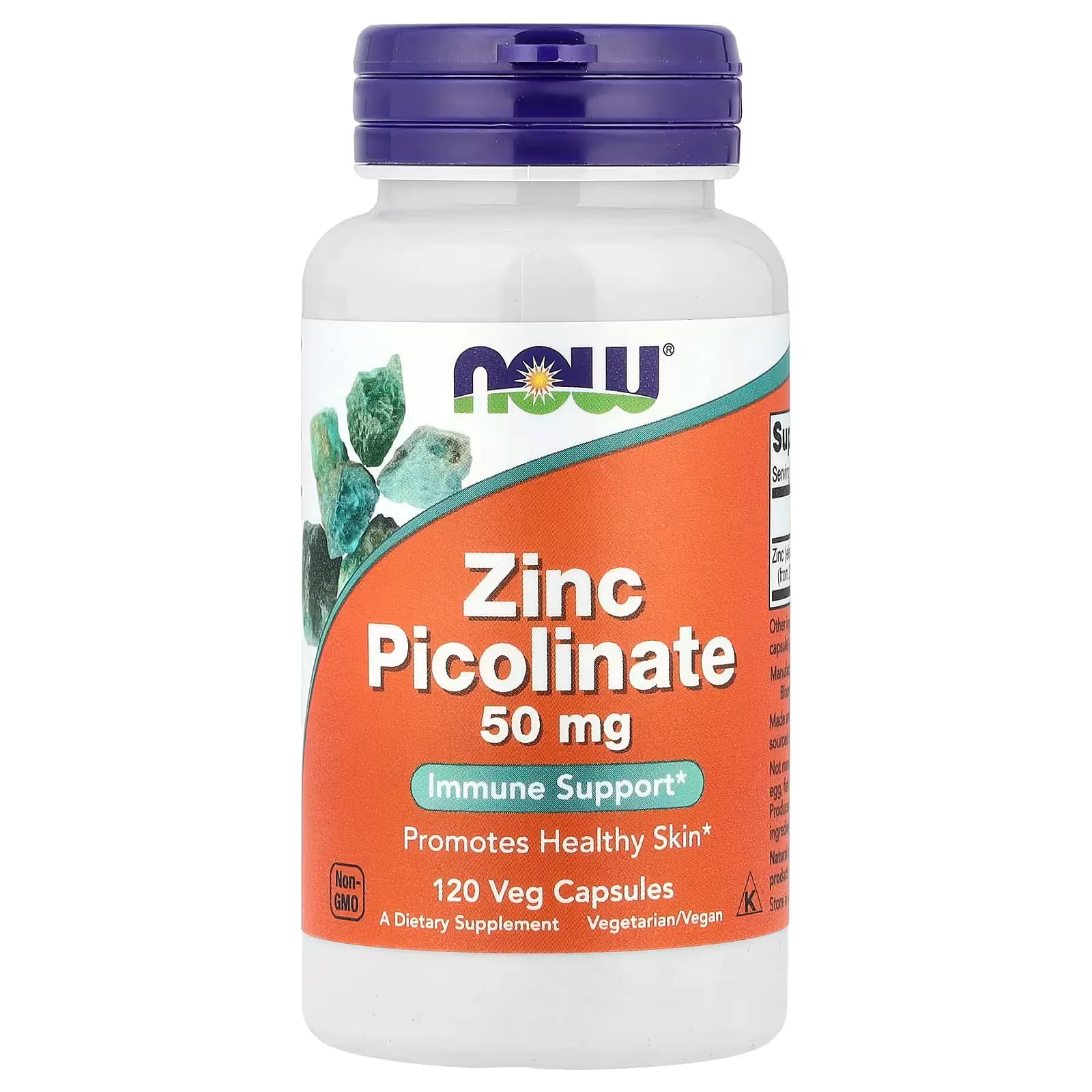 NOW Foods Zinc Picolinate 50mg Veg Capsules