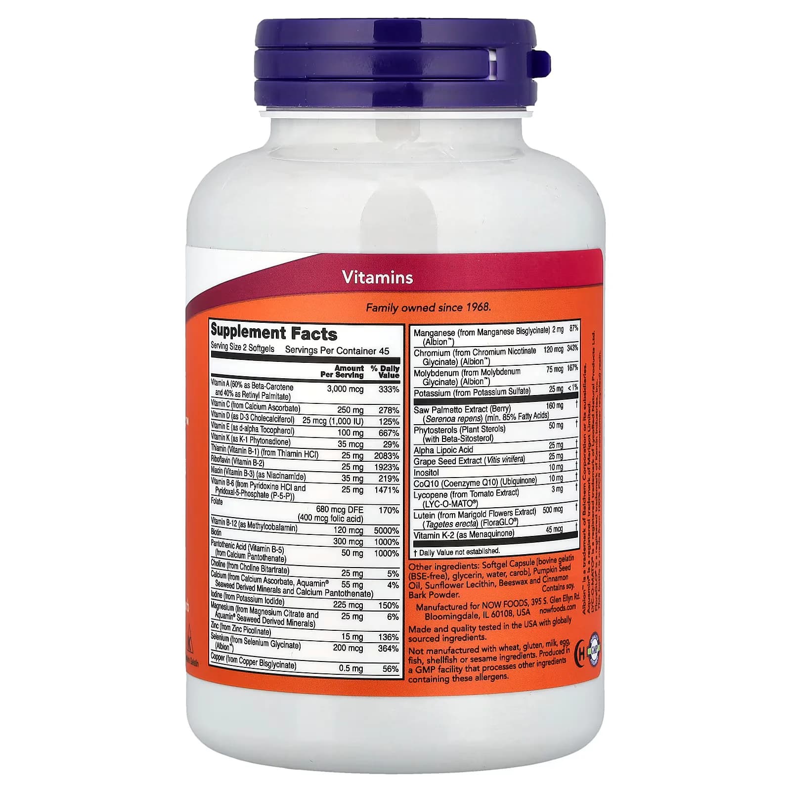 Premium NOW ADAM Superior Men's Multi Softgels in Pakistan