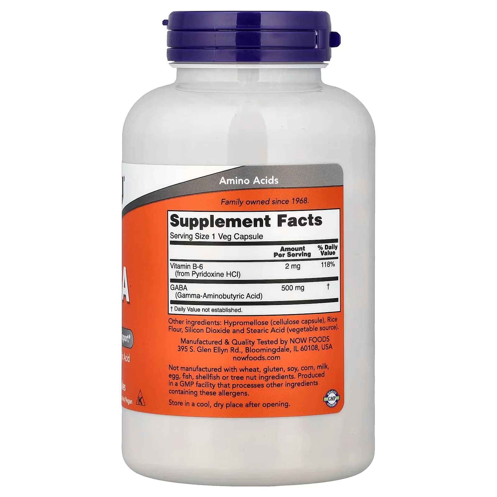 Advanced NOW GABA With Vitamin B-6 Veg Capsules Pakistan