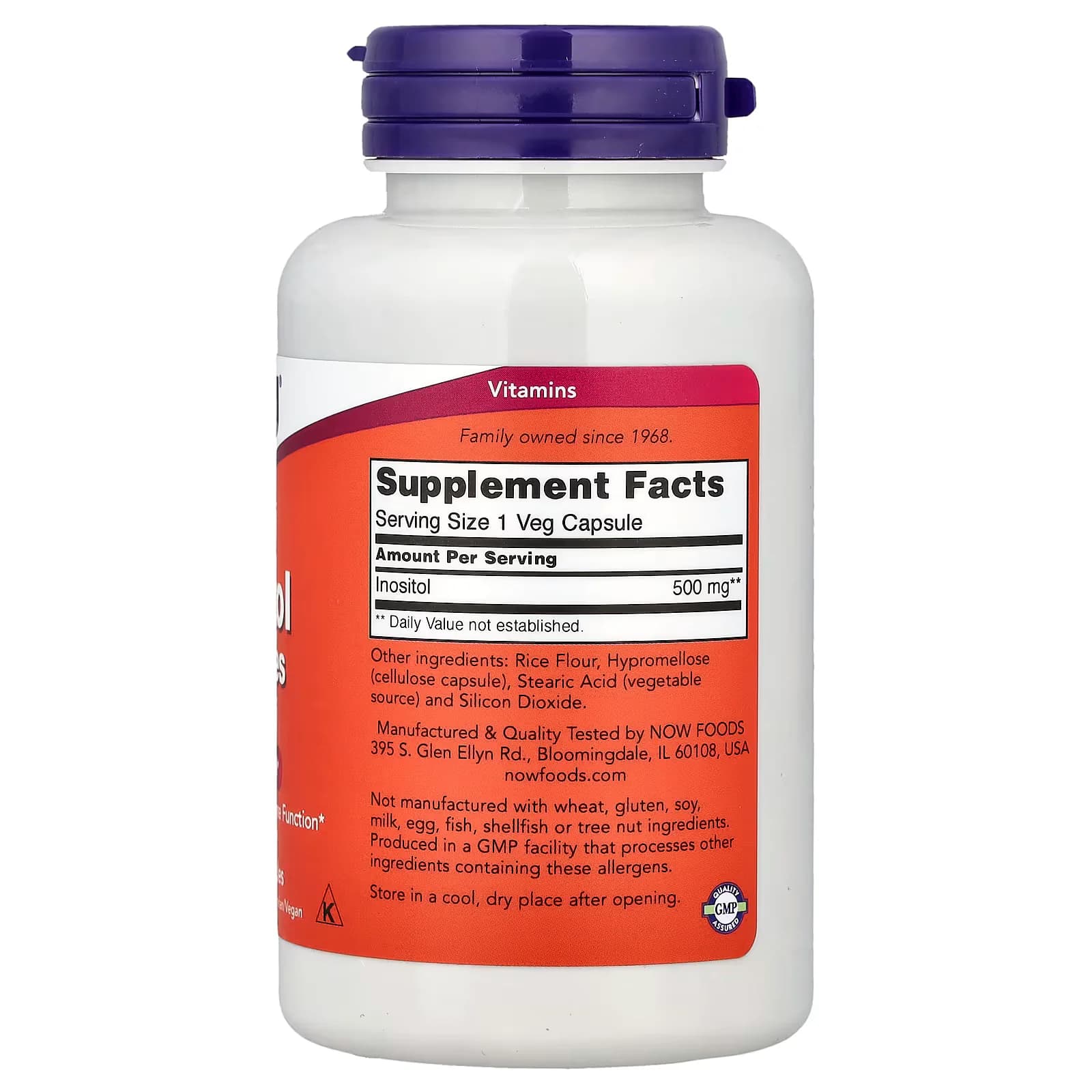 NOW Foods Inositol 500mg Veg Capsules Price in Pakistan
