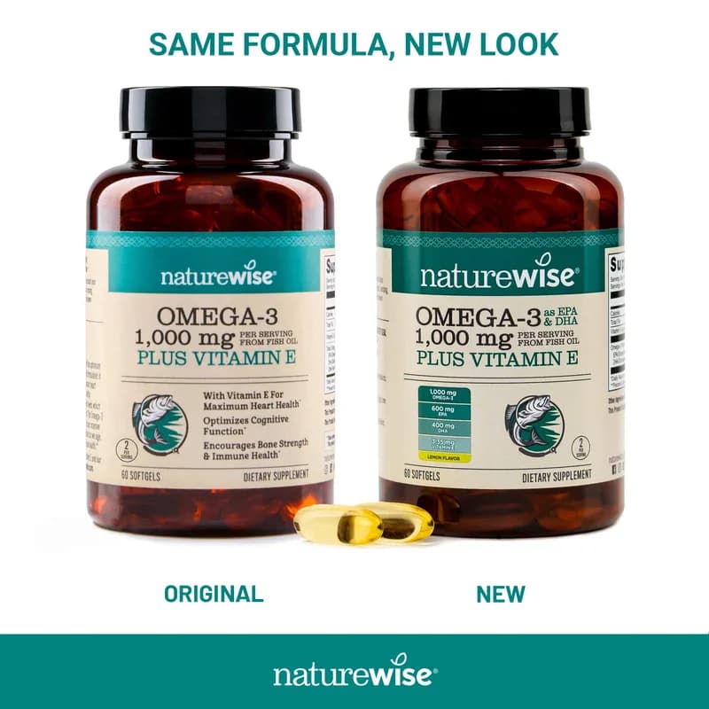 NatureWise Omega-3 1000mg EPA DHA Softgels Price in Pakistan