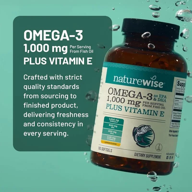 NatureWise Omega-3 1000mg EPA DHA Softgels Price in Pakistan