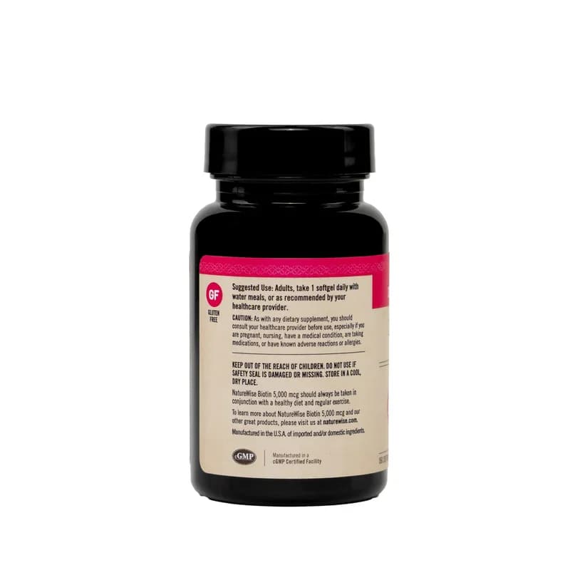 Organic NatureWise Biotin 5,000 mcg Softgels Price in Pakistan