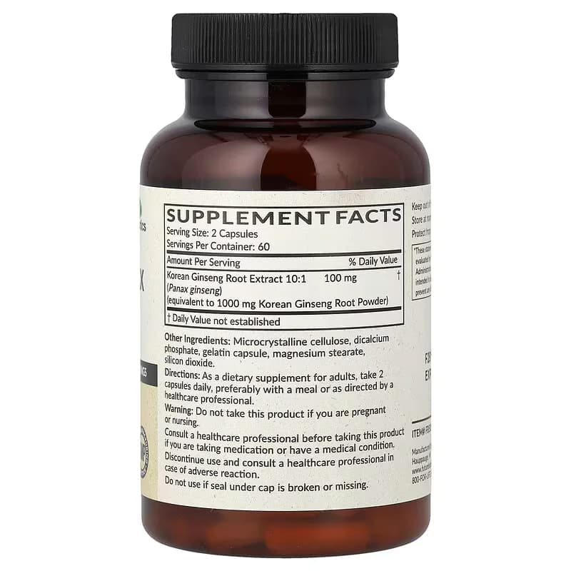 Futurebiotics Korean Panax Ginseng 1000mg Capsules Price In Pakistan