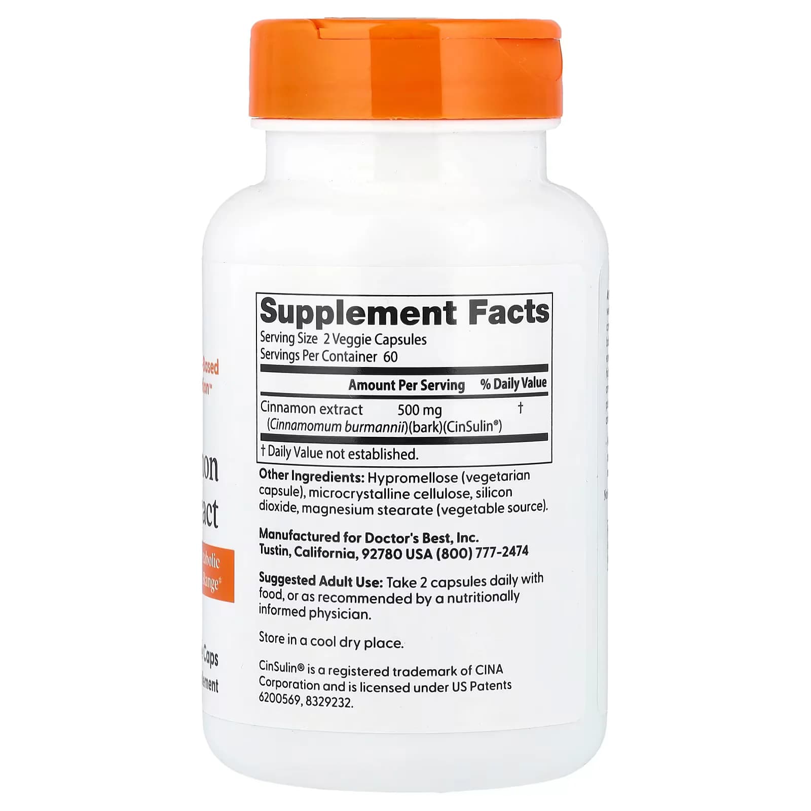 Doctor's Best Cinnamon Extract 120 Veggie Caps Price in Pakistan