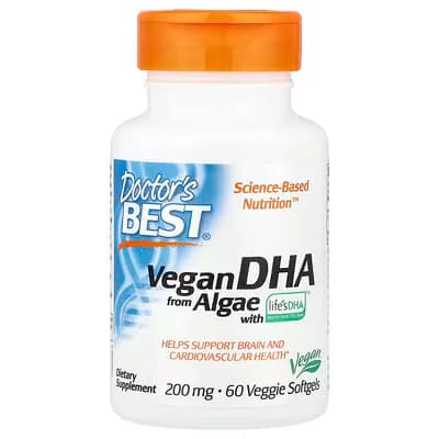 Doctor's Best Vegan DHA 200mg 60 Veggie Softgels Price in Pakistan
