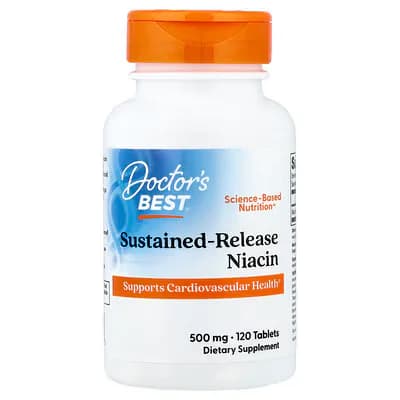 Doctor's Best Sustained-Release Niacin 500mg 120 Tablets in Pakistan