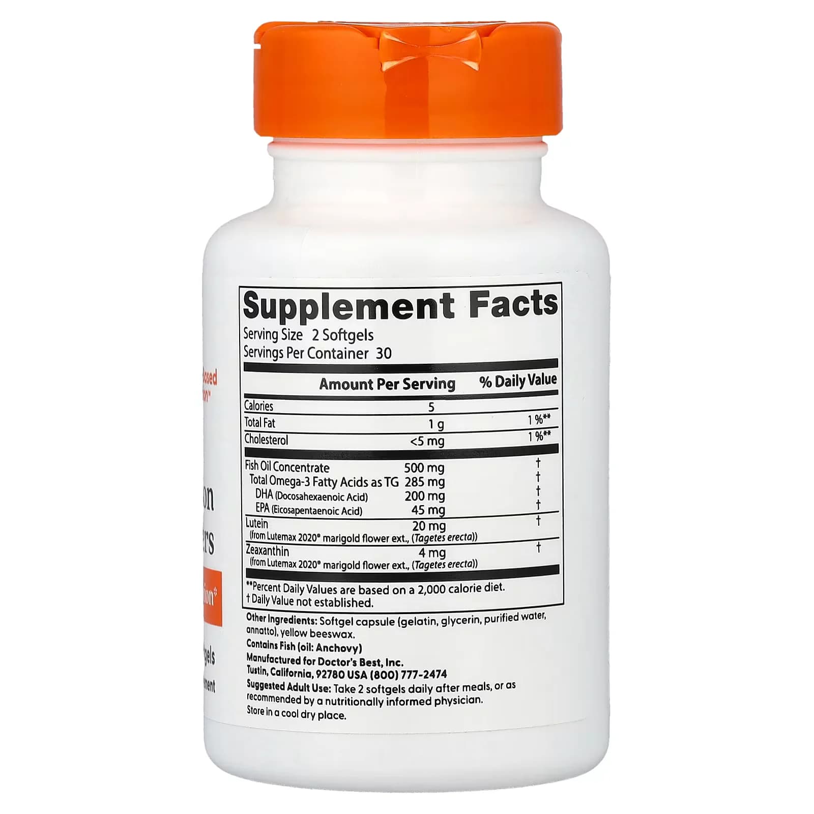 Doctor's Best Natural Vision Enhancers 60 Softgels Price in Pakistan