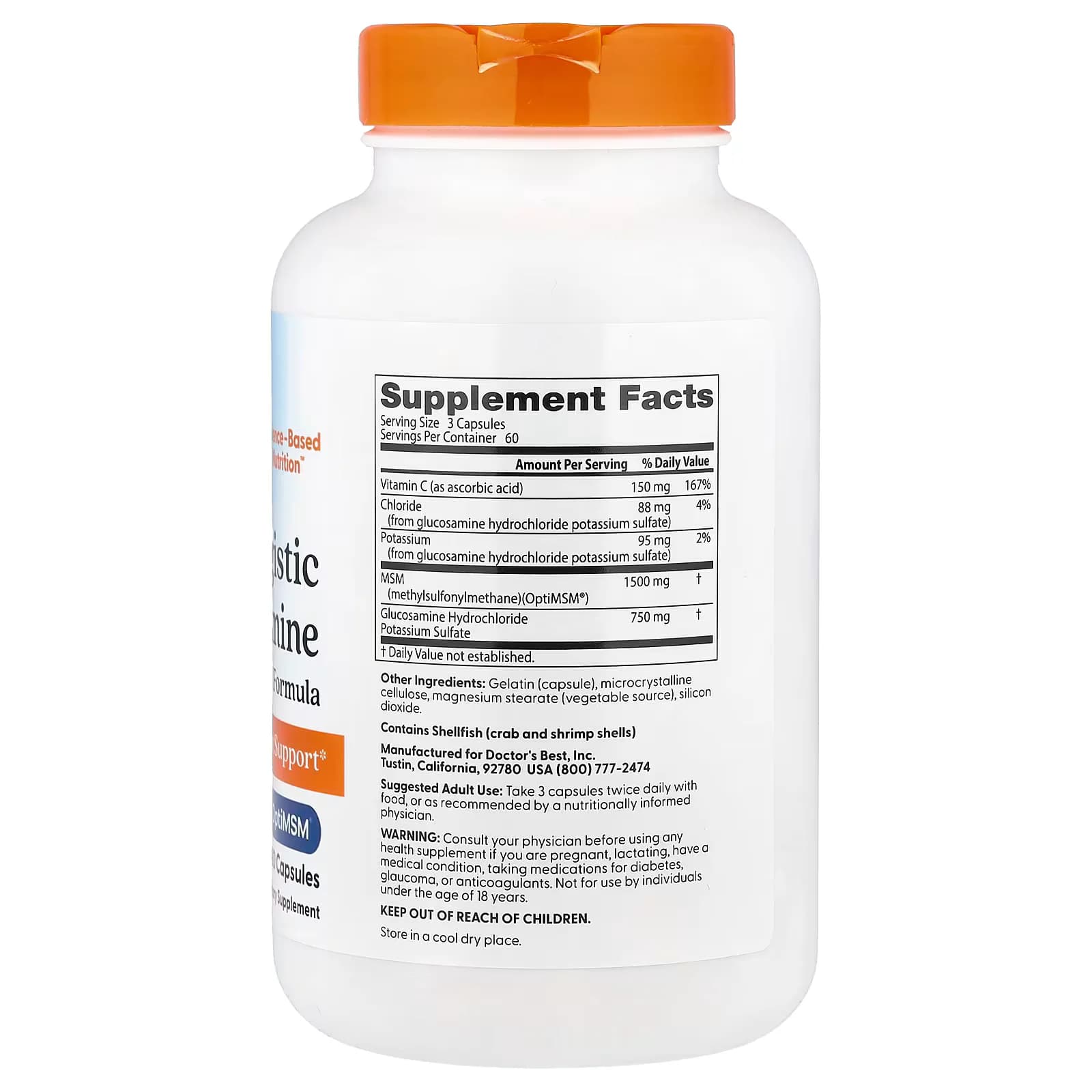 Doctor's Best Synergistic Glucosamine MSM Capsules Price in Pakistan