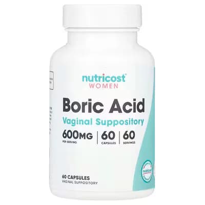 Nutricost Women Boric Acid Vaginal Suppository 600mg Price in Pakistan
