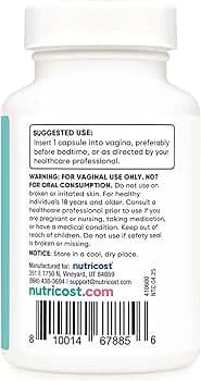 Nutricost Women Boric Acid Vaginal Suppository 600mg Price in Pakistan