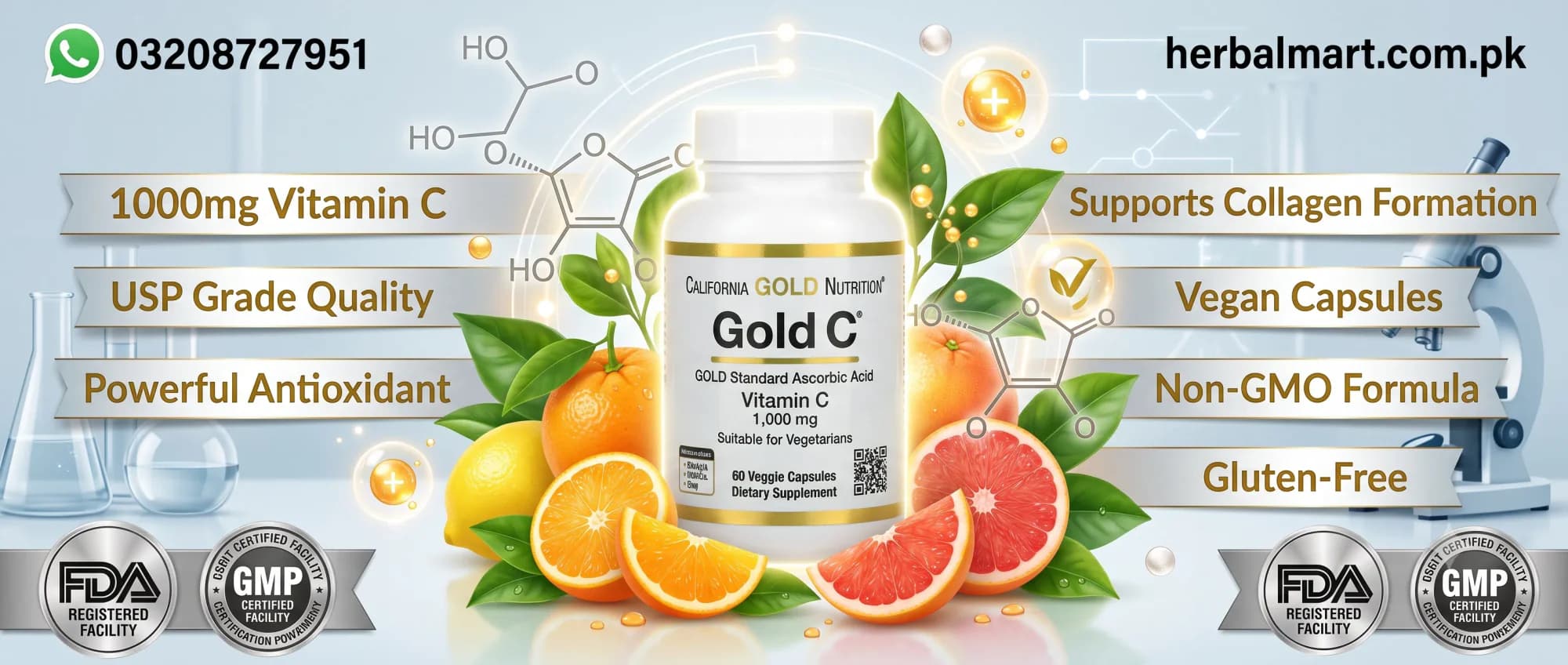 California Gold Nutrition Gold C® USP Grade Vitamin C 1000 mg, 60 Veggie Capsules - key ingredient