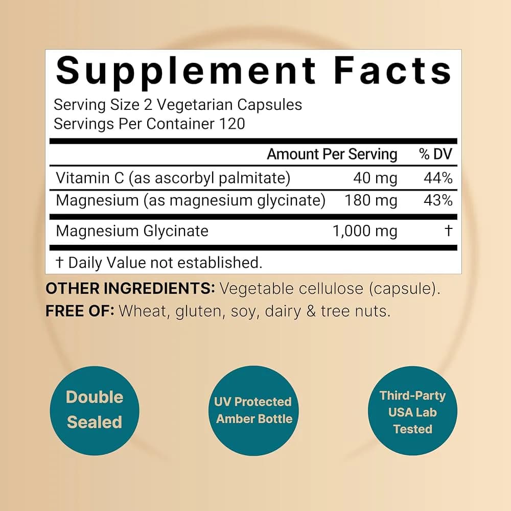 Buy Pure Magnesium Glycinate 1000mg Capsule Price in Pakistan