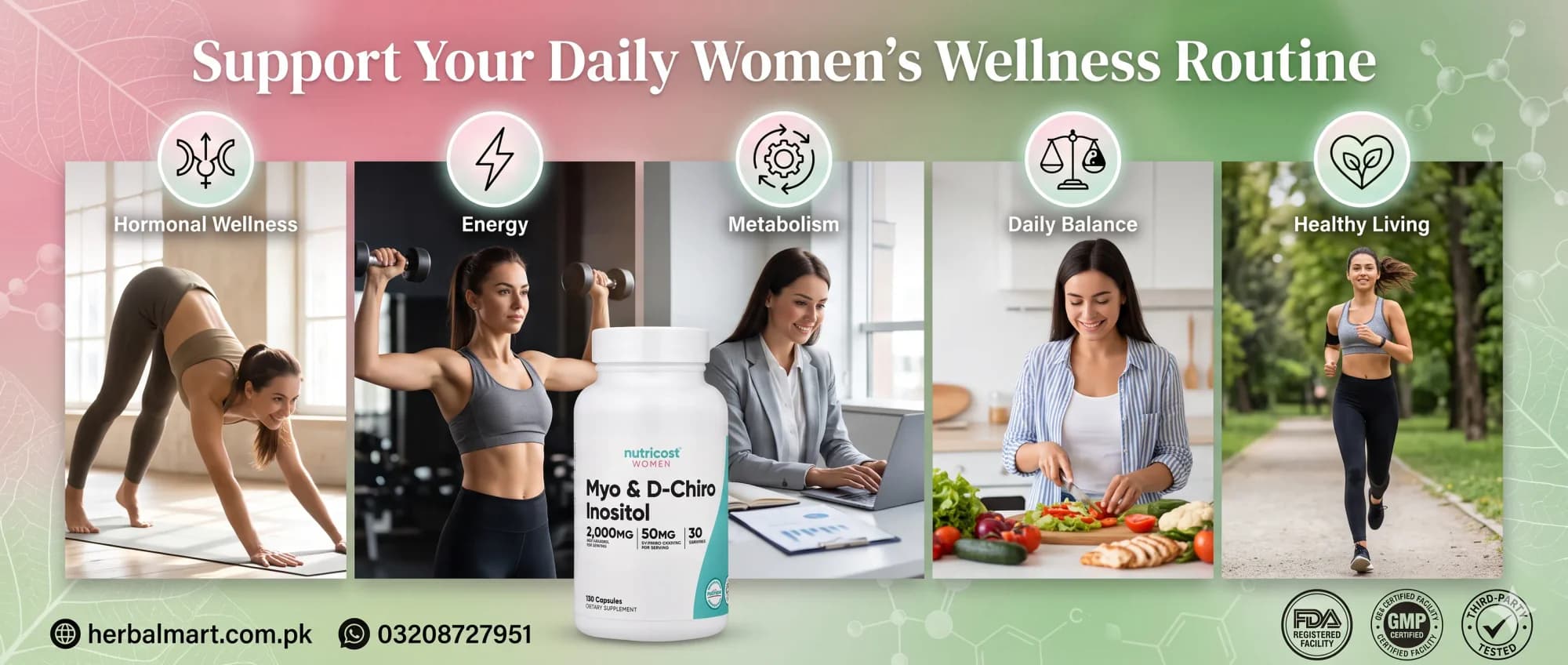 Nutricost Women Myo-Inositol 2000mg & D-Chiro-Inositol 50mg Capsules - uses