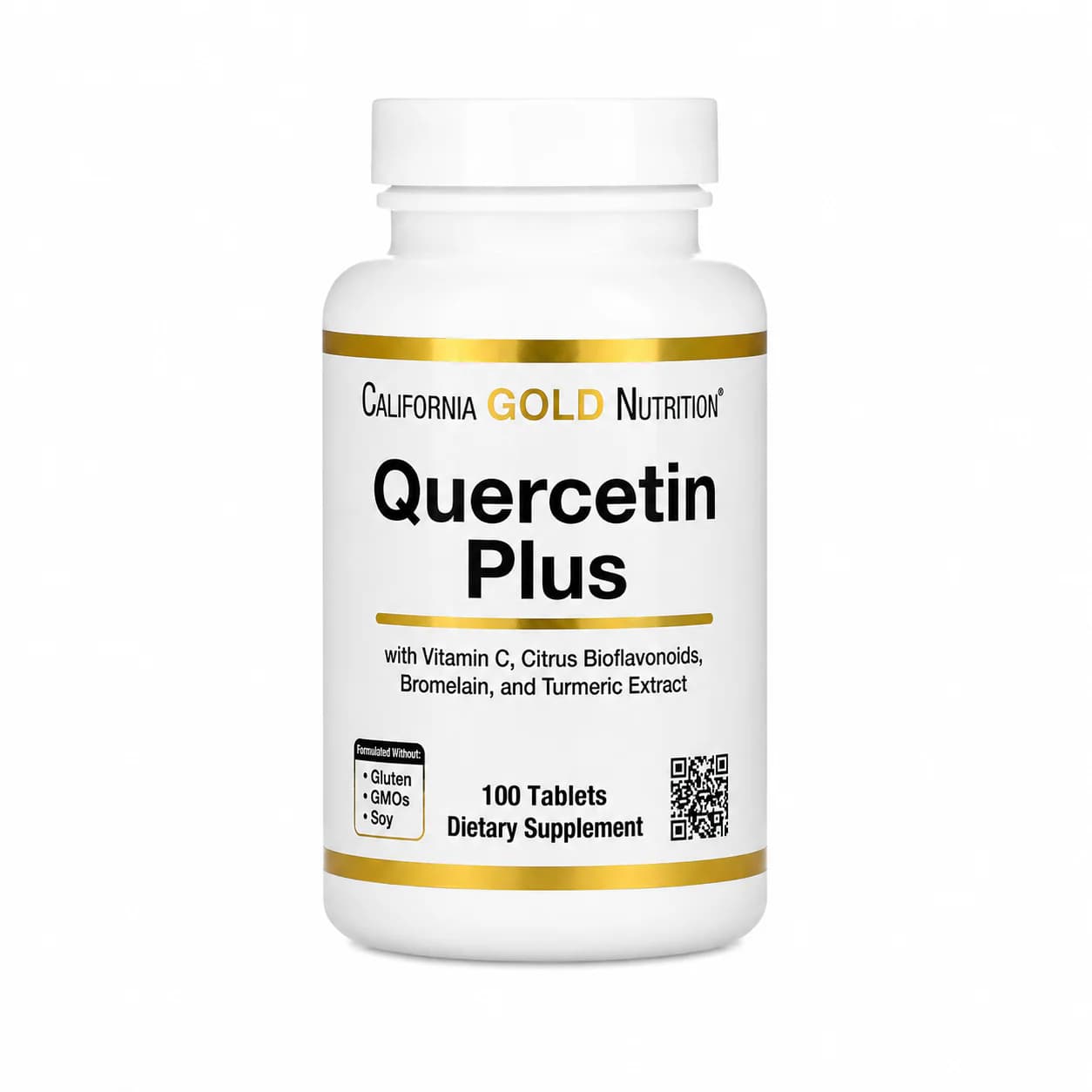 California Gold Nutrition Quercetin Plus, 100 Tablets — California Gold Nutrition — Tablets — in Pakistan