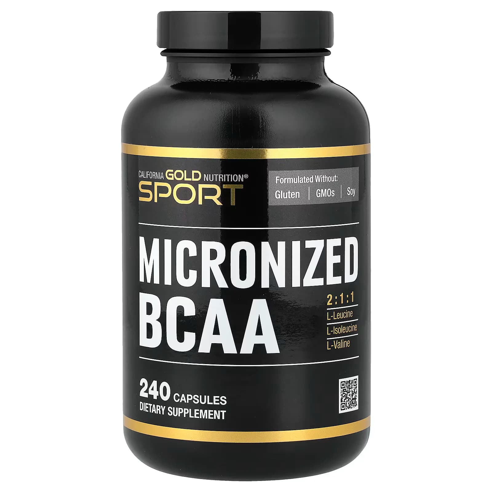 California Gold Nutrition Sport Micronized BCAA 240 Capsules — California Gold Nutrition — Capsules — in Pakistan